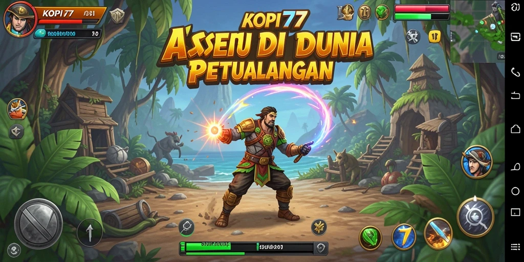 Tampilan gameplay KOPI77 yang penuh aksi dan seru.