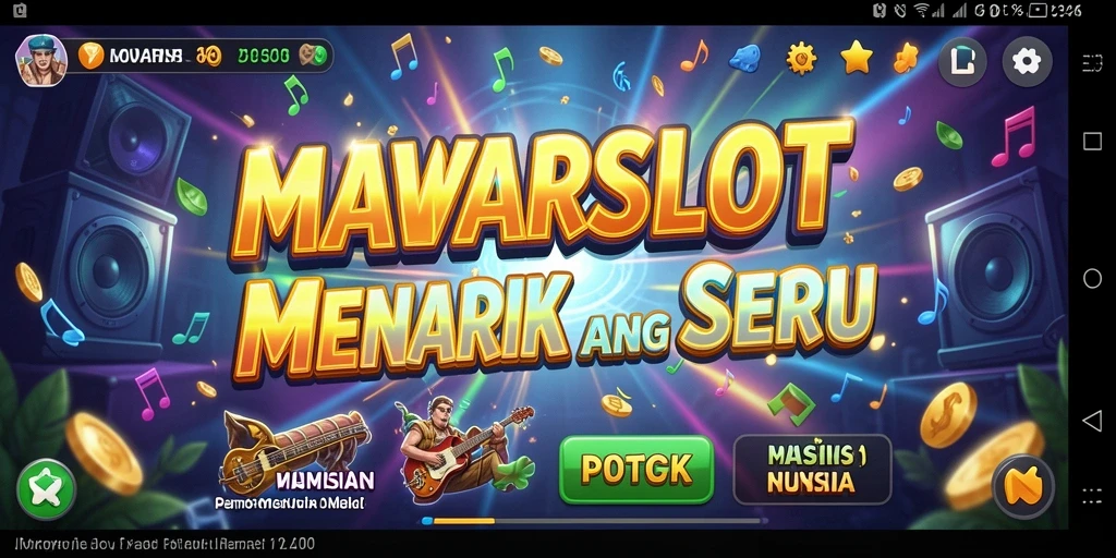 Tampilan gameplay MAWARSLOT yang penuh warna dan interaktif.