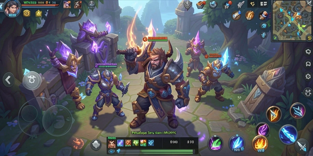 Tampilan gameplay WK888 dengan aksi seru dan kolaborasi antar pemain.